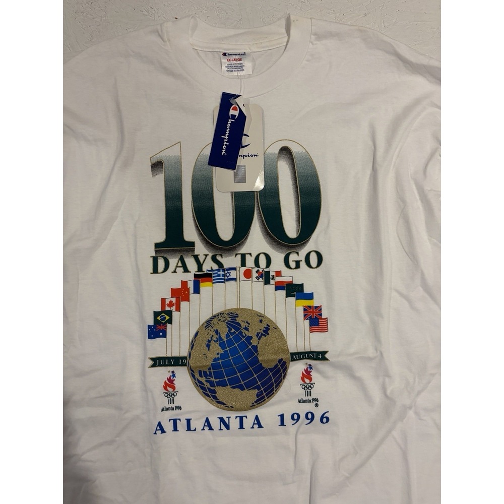 New Vintage 1996 Atlanta Olympics Single Stitched T-Shirt Size 2XL Olympiad XXVI - Picture 6 of 10
